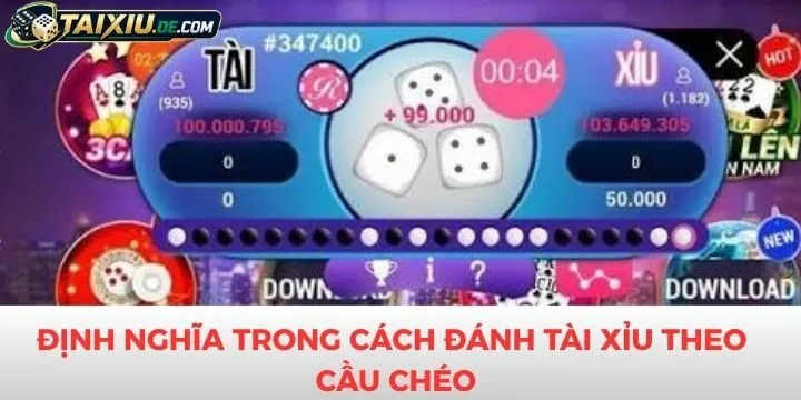 Người chơi hiểu rõ định nghĩa cách đánh tài xỉu theo cầu chéo