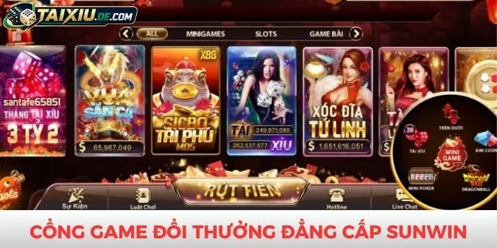 Tổng quan cổng game Sunwin hot hòn họt