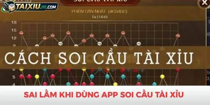 Sai lầm cần tránh khi sử dụng app soi cầu tài xỉu